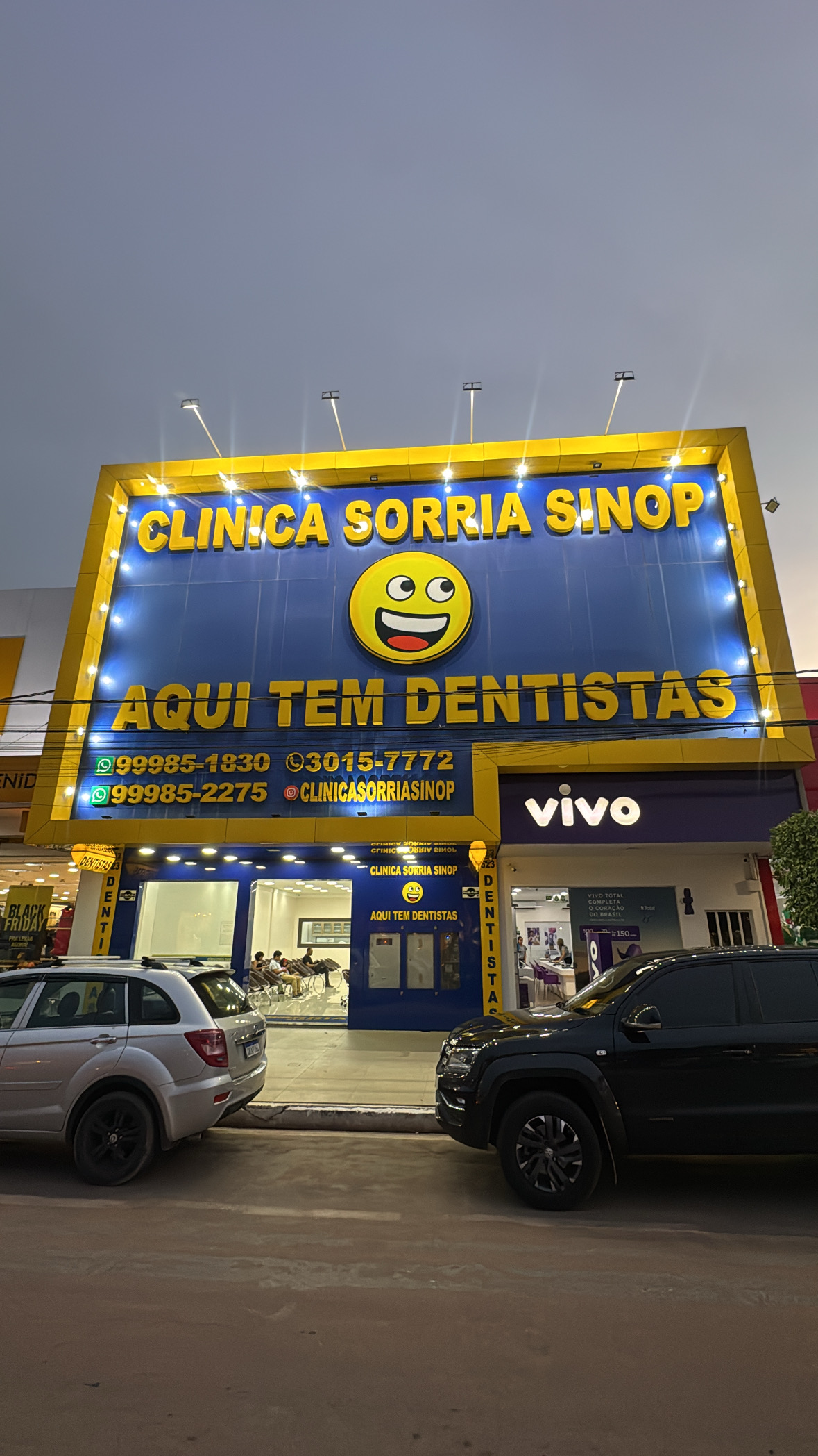 Fachada da Clínica Sorria Sinop